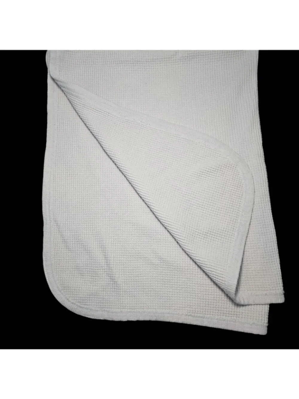 VTG Carters Baby Blanket Thermal Waffle Weave Cotton‎ Offwhite Made USA 26 X 33